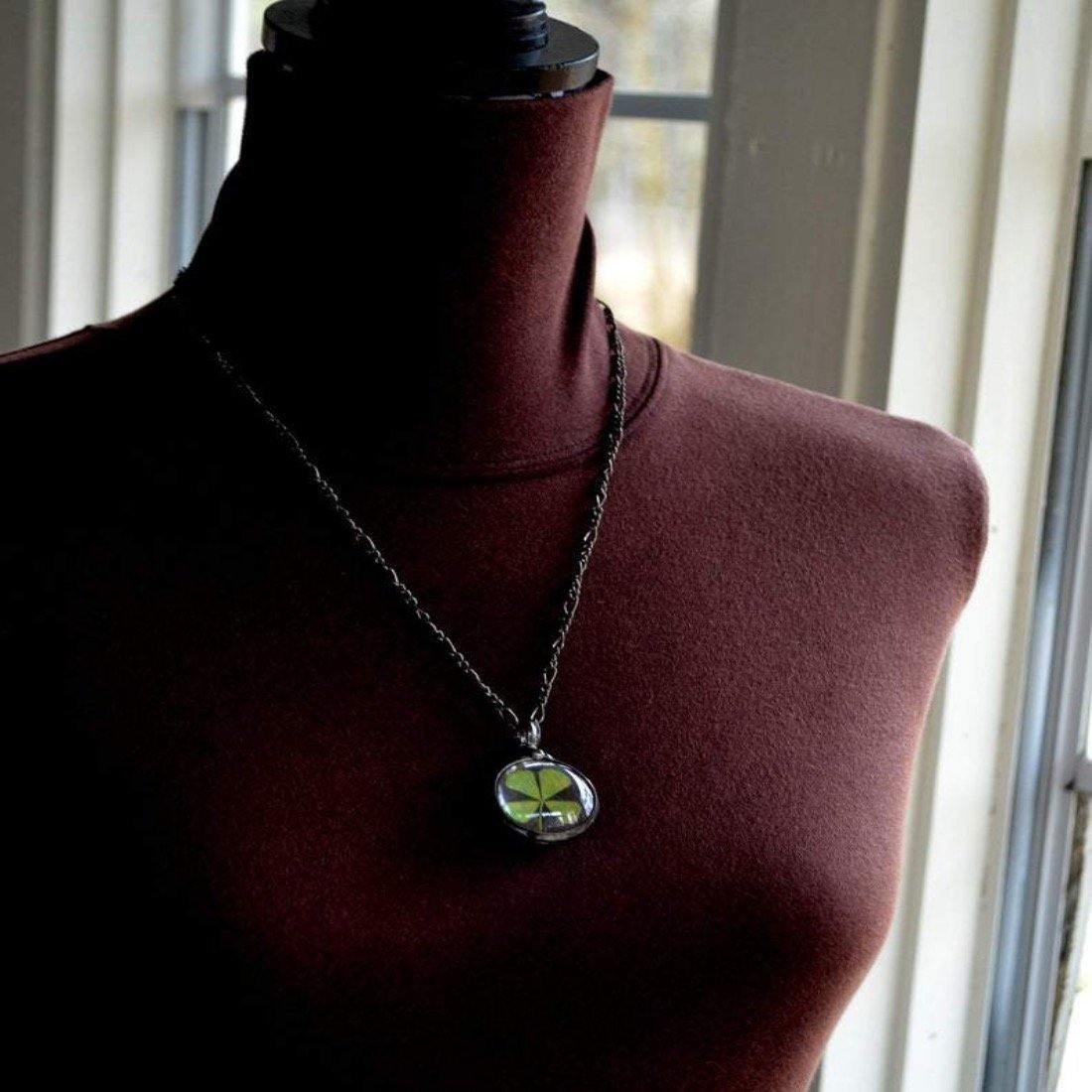 Four Leaf Clover Pendant - Lucy Jade Sylvester - Jewellery Textured by  Nature