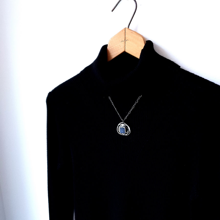 Blue Labradorite Pendant Necklace, Artisan Made Jewelry - SOLD