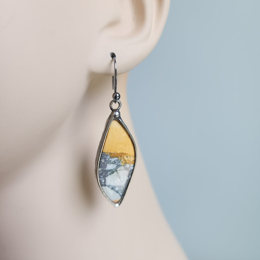Unique Gemstone Earrings for Women, Maligano Jasper Earrings - SOLD