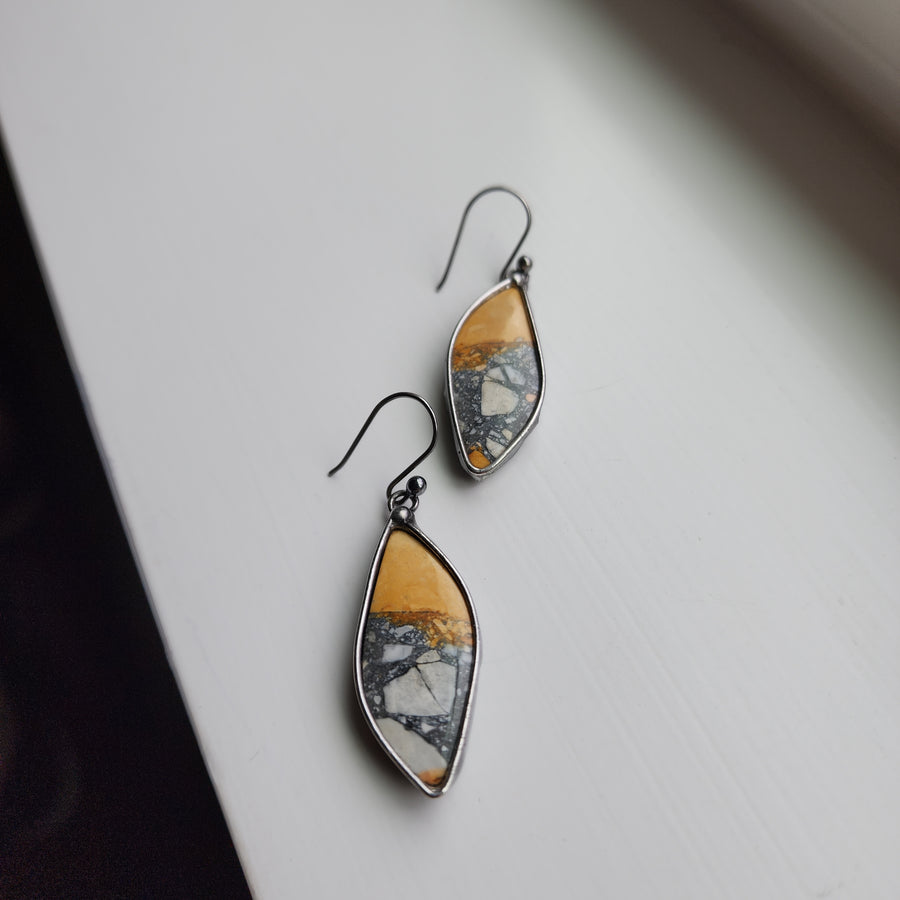 Unique Gemstone Earrings for Women, Maligano Jasper Earrings - SOLD