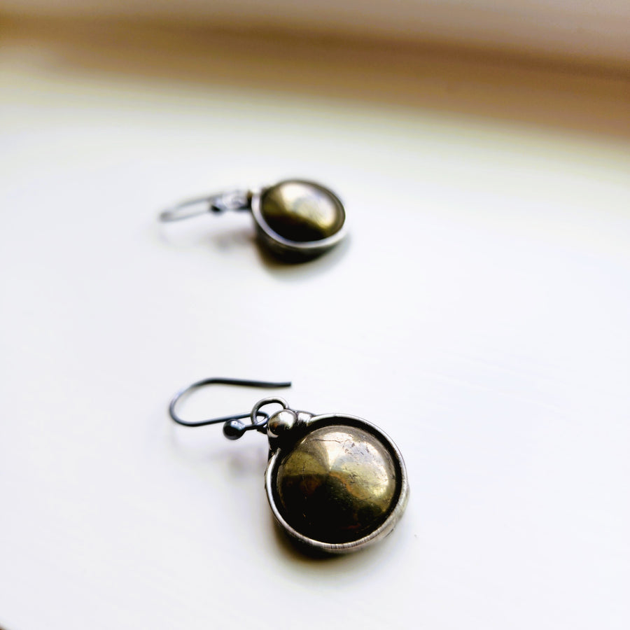 Sweet, Simple, Everyday Pyrite Earrings