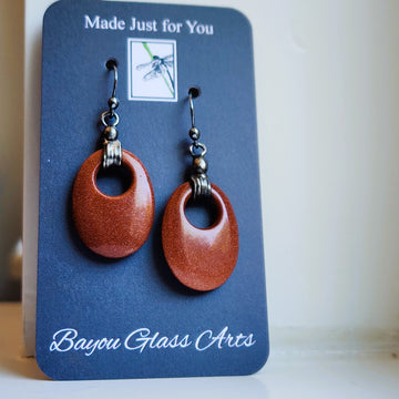 Stunning Red Sandstone Earrings