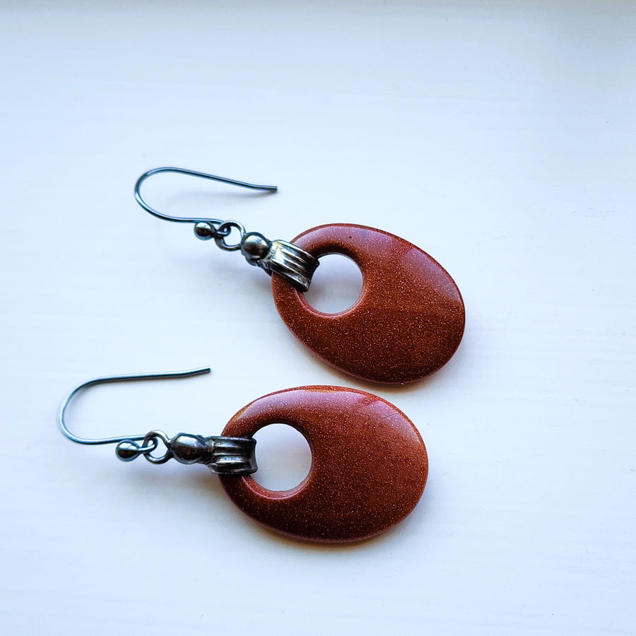 Stunning Red Sandstone Earrings