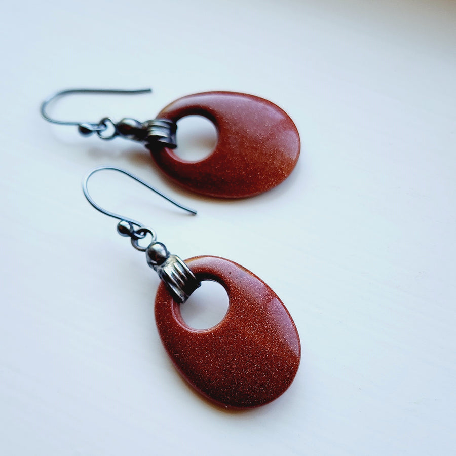 Stunning Red Sandstone Earrings