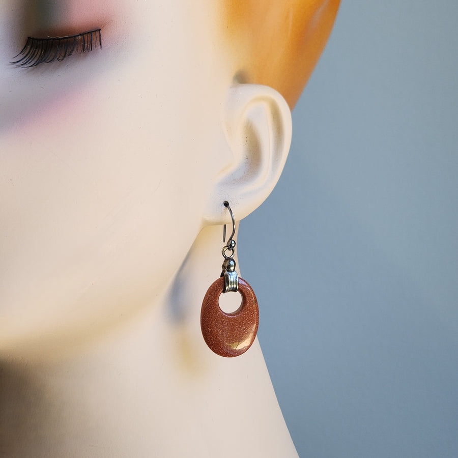 Stunning Red Sandstone Earrings