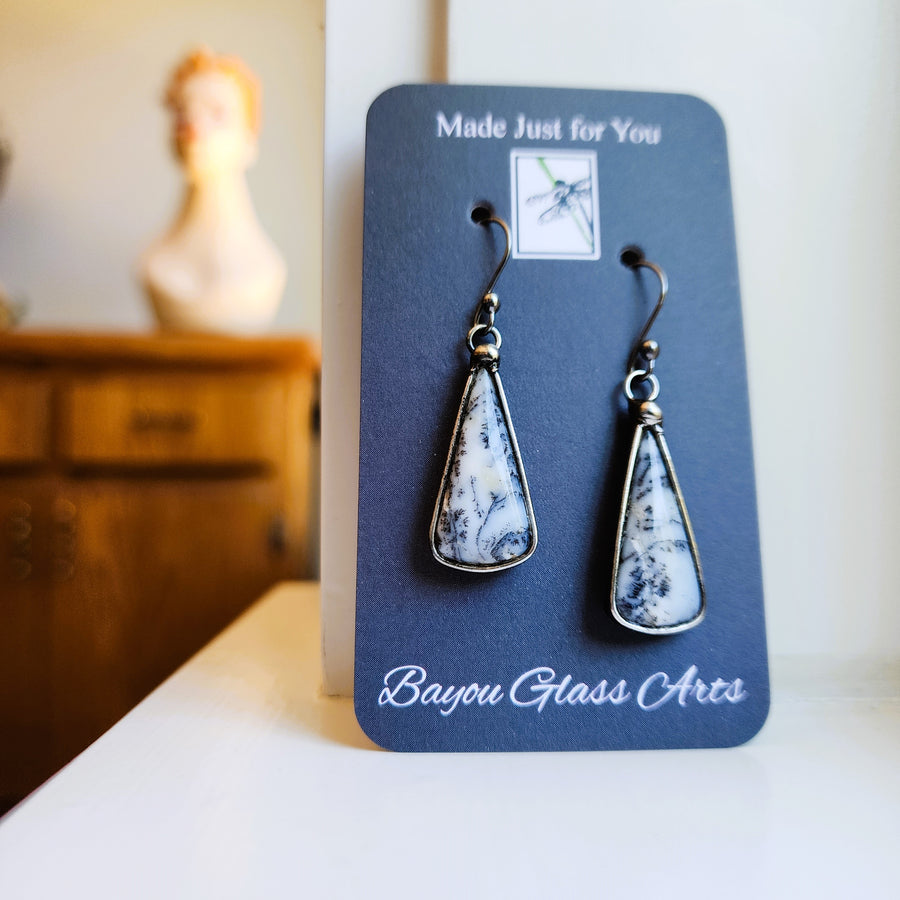 Dendrite Agate Earrings