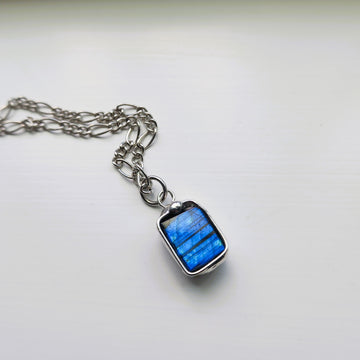 Small, Cobalt Blue Labradorite Nugget Pendant