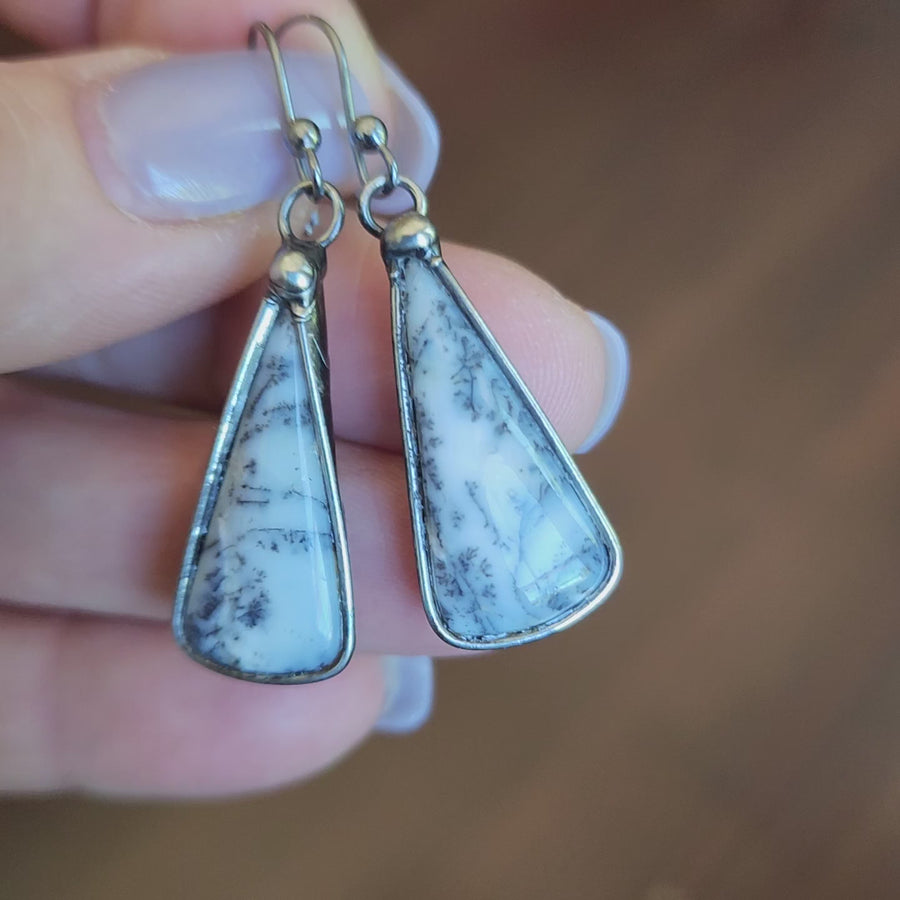 Dendrite Agate Earrings