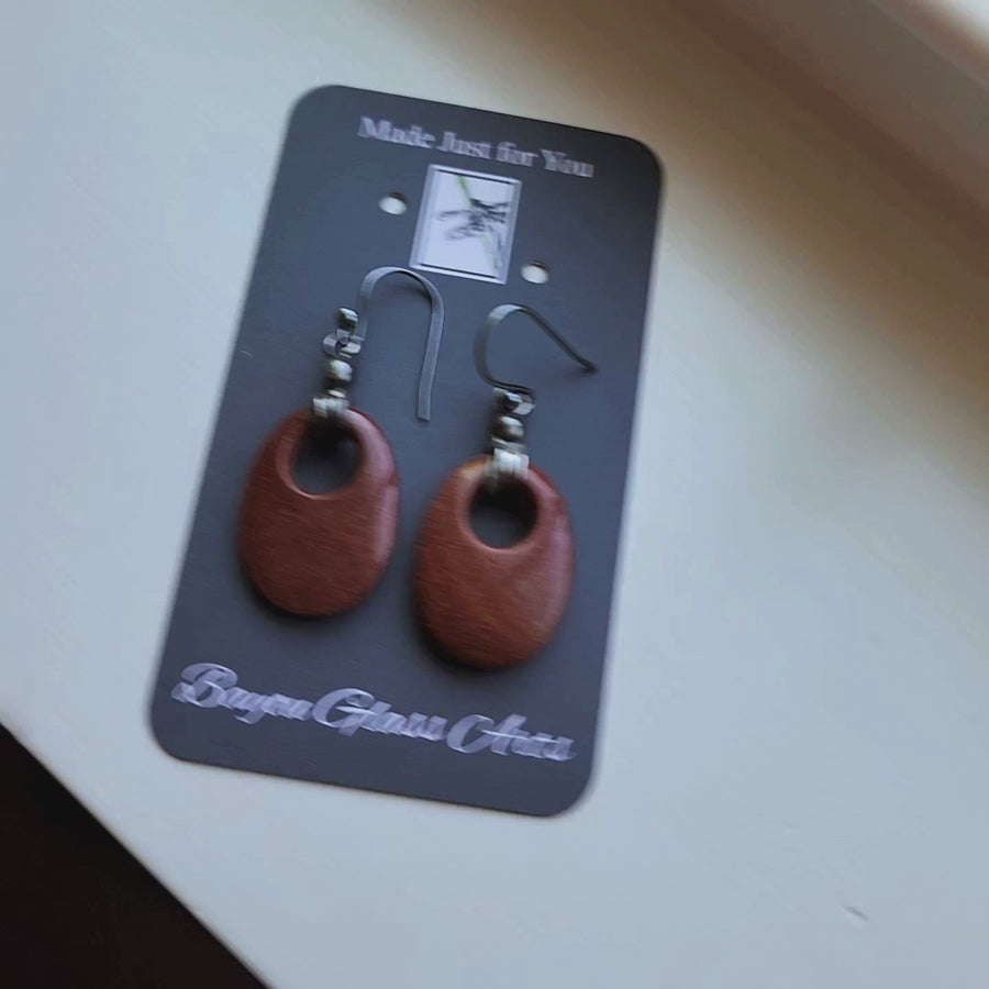 Stunning Red Sandstone Earrings